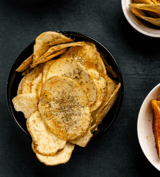 Black Truffle Herb Infused Thick Cut Potato Chips