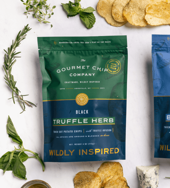 Black Truffle Herb Infused Thick Cut Potato Chips