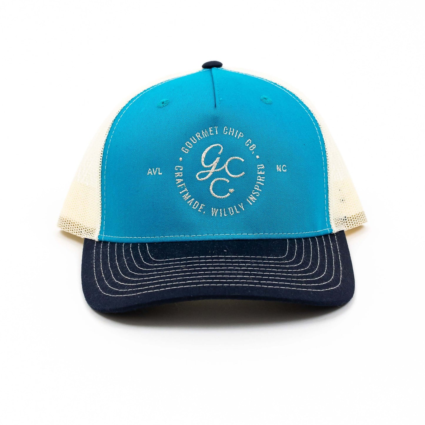 Turquoise Richardson Trucker Cap CHIPS = LOVE