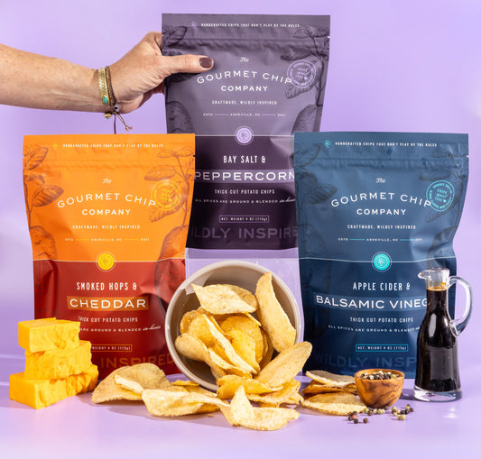 Bay Salt and Peppercorn Thick Cut Potato Chips - Case of 12