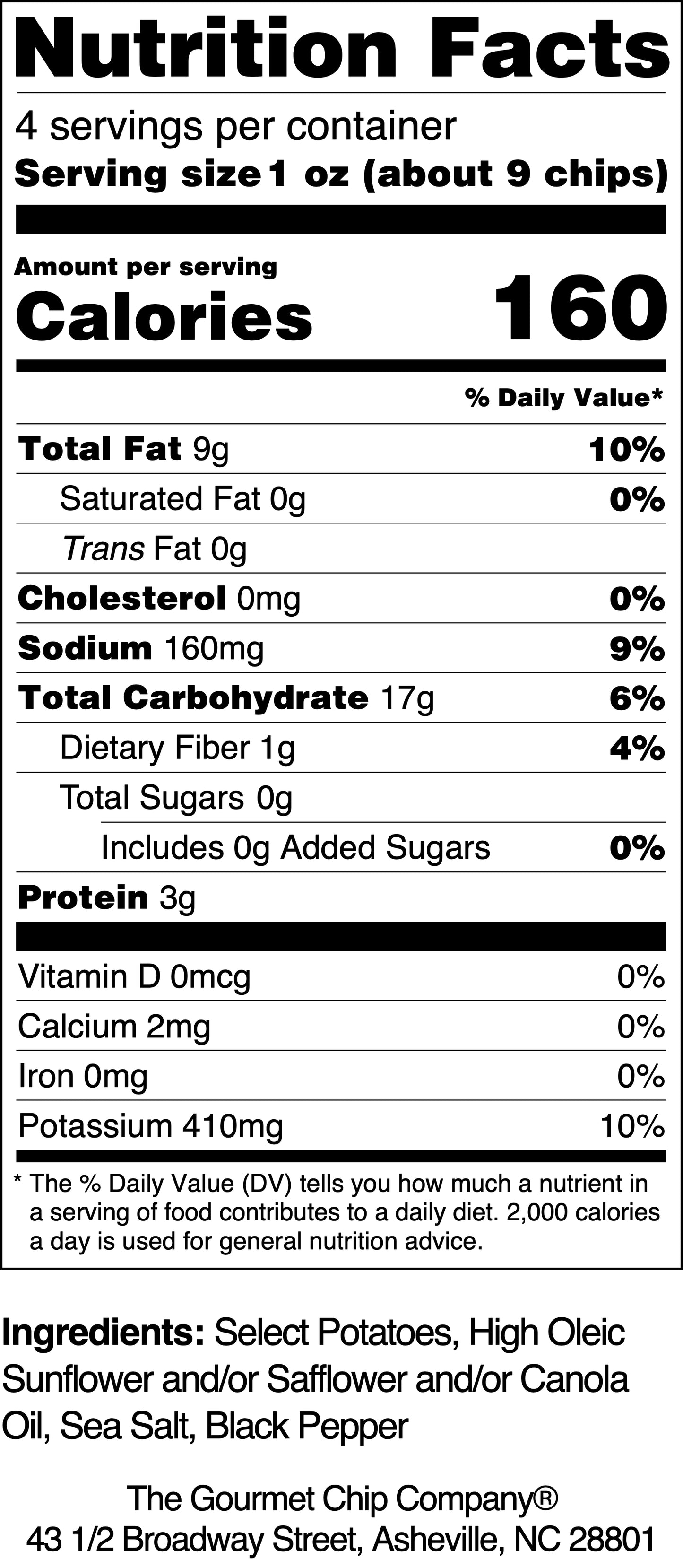 Bay Salt & Peppercorn Potato Chip Pack