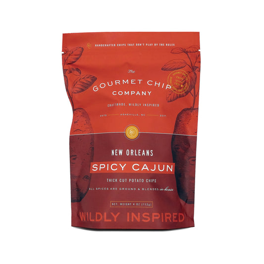 New Orlean's Spicy Cajun Thick Cut Potato Chips - Case of 12