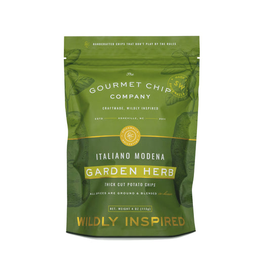 Italiano Modena Garden Herb Thick Cut Potato Chips - Case of 12