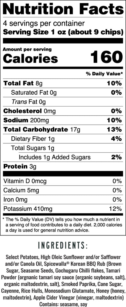 Hot Honey Korean BBQ Chip Pack