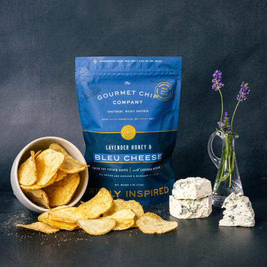 Lavender Honey Blue Cheese Thick Cut Potato Chips - Case of 12