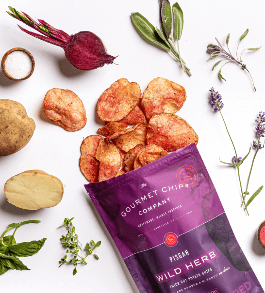 chip poth Pisgah Wild Herb Potato Chip Pack