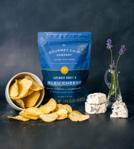 Lavender Honey Bleu Cheese Infused Thick Cut Potato Chips