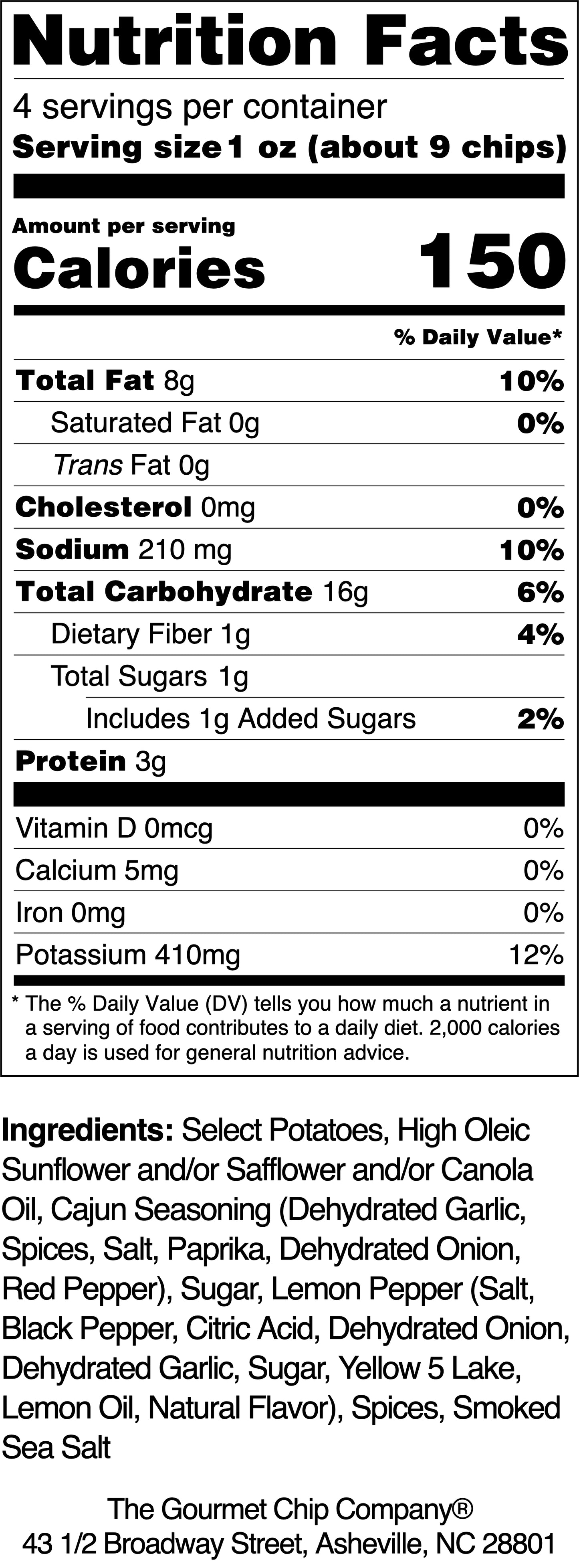 New Orleans Spicy Cajun Potato Chip Pack