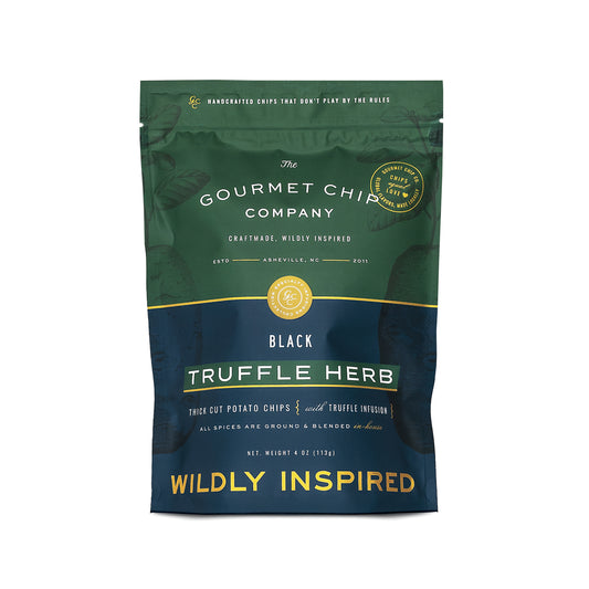 Black Truffle Herb Thick Cut Potato Chips - Case of 12